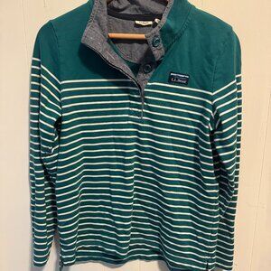 L.L. Bean Women's Striped Rugby Shirt, Size M